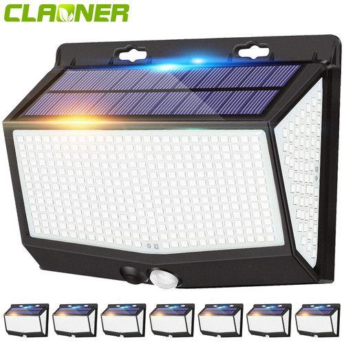 468 led solar power pir - led,