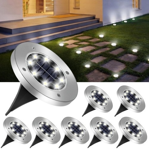 Led solar power ground lights - led,