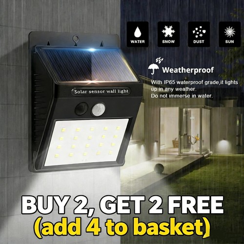 Led solar powered pir - 20,